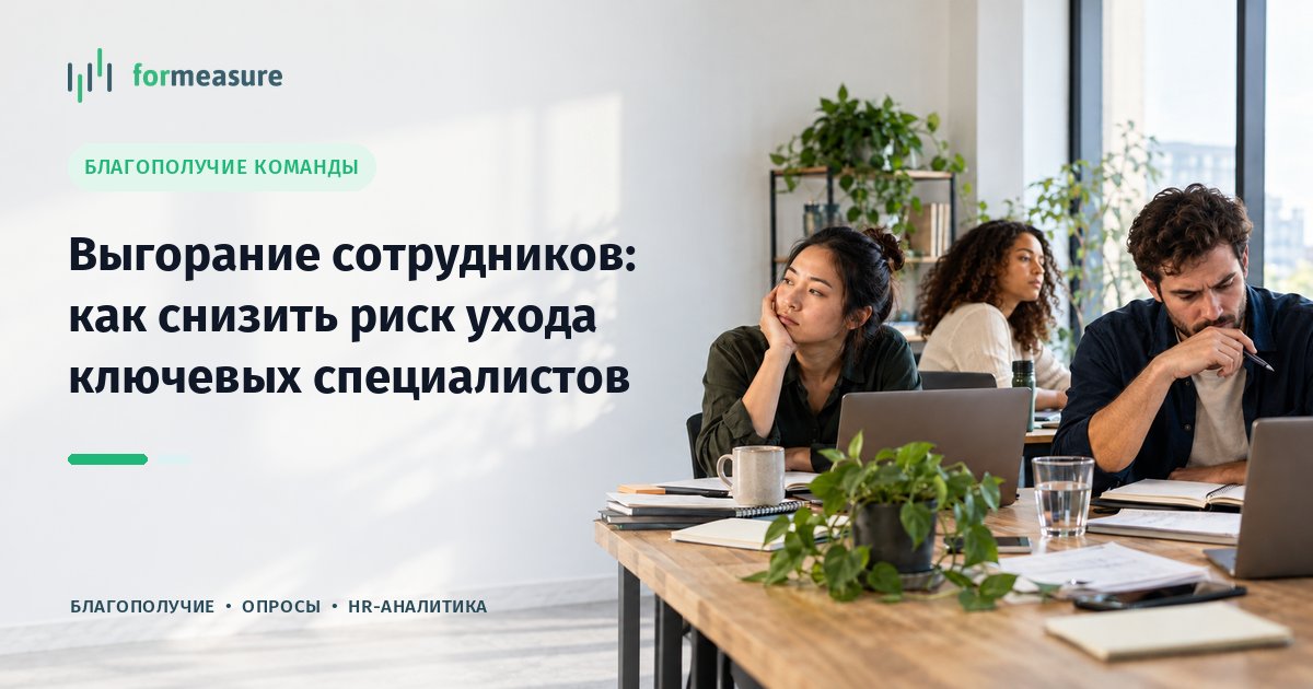 Обложка статьи «Выгорание сотрудников: что видно в опросе команды задолго до заявления об уходе»