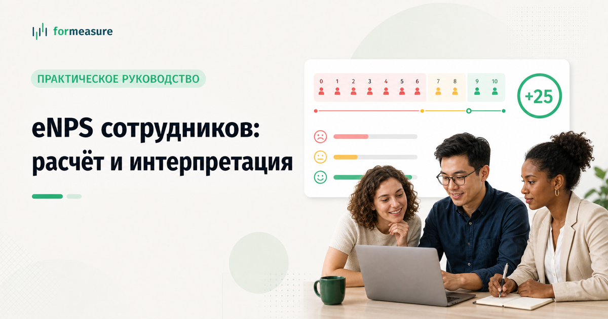 Обложка статьи «eNPS сотрудников: что это, как рассчитать и интерпретировать»